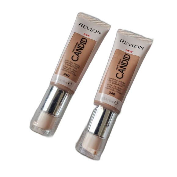 2x Revlon Candid PhotoReady Foundation 340 True Beige Natural Finish .75 oz Set - Picture 1 of 8